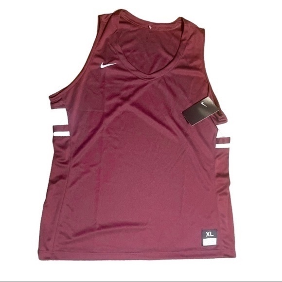 Nike Women's Sz XL Maroon Dri-Fit Basketball Jersey Shirt - Picture 1 of 5